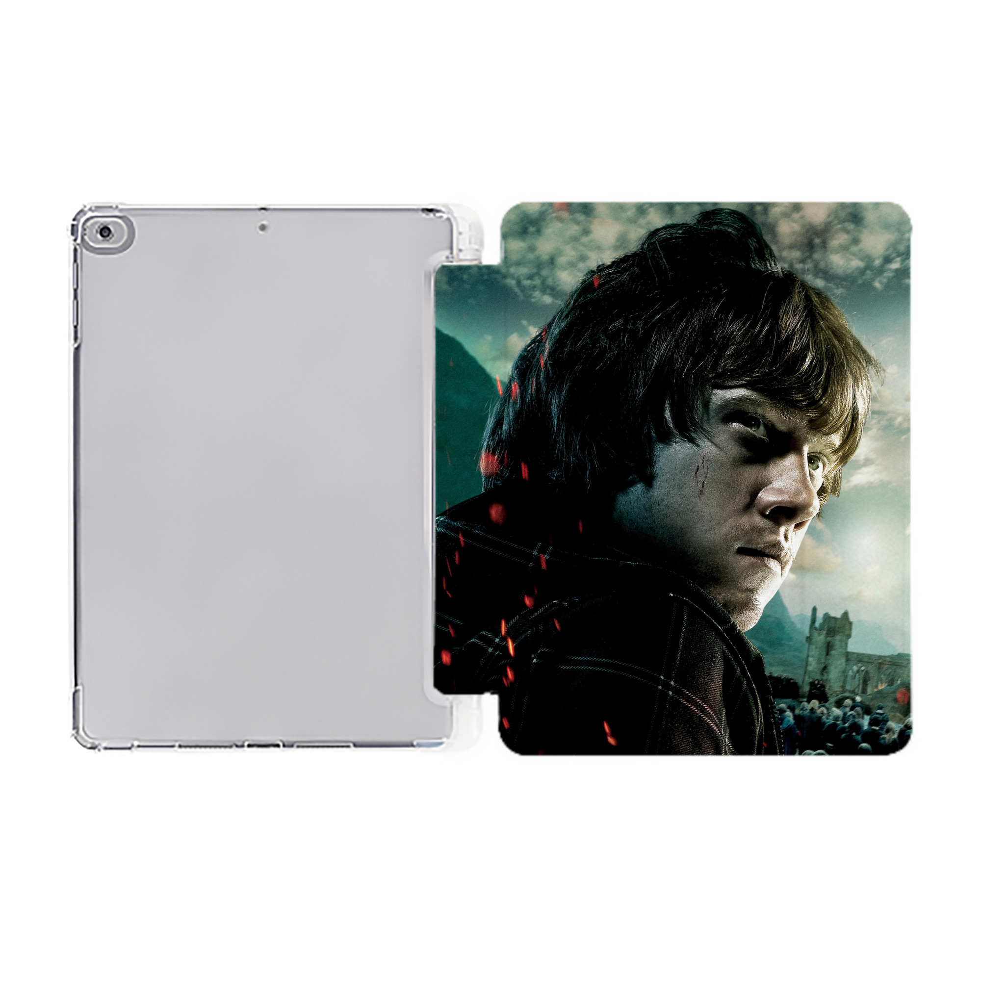 （画像用） Harry Potter ハリー・ポッターシリーズ IPad ケース ペン収納付き 三つ折りスタンド PUレザー×シリコン 対応機種9.5/10.5/10.9インチ
